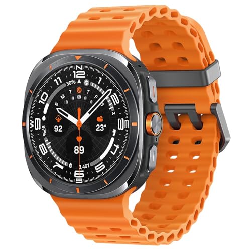 SAMSUNG Galaxy Watch Ultra 47mm LTE AI Smartwatch w/Energy Score, Wellness Tips, Heart Rate Tracking, Sleep Monitor, Fitness Tracker, GPS, 2024,Titanium Gray (Canadian Version and Warranty)