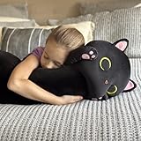 MaoGoLan Long Cat Pillow for Kids, 44'' Big Cat Stuffed Animal for Adults, Long Cat Body Pillow for Girl,Large Kitten Plush Throw Pillow Doll Big Plush Toys