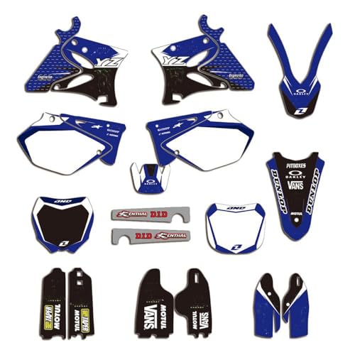 ENARUI Graphics Kit Decals Stickers for 2002-2014 Yamaha YZ125 YZ 125 250 YZ250 and Free Custom Number