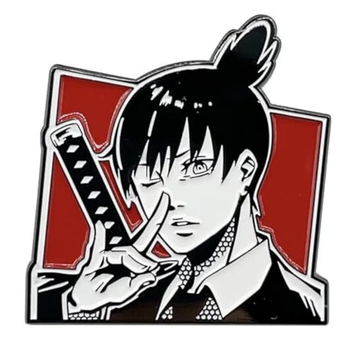 Chainsaw Man Aki Hayakawa Anime Manga 1.9" Enamel Pin Badge