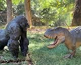 Gemini&Genius King Kong Toys Vastatosaurus Rex Dinosaur World Toys Stand Up with Movable Jaw Gorilla Action Figurine Gift for Kids