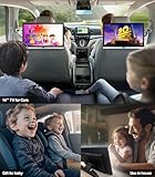 14 inch 4K Android 11 Portable Car TV Headrest Monitor Tablet for Back seat, Support Phone Wireless mirroring Touch Screen,with HDMI/Bluetooth/WiFi/USB/FM/AV in/Car Video Player (2G+32G (2*PCs))