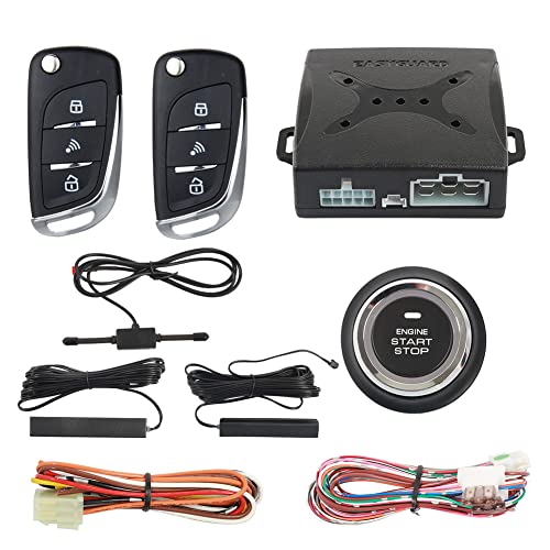 EASYGUARD EC003N-V-1 PKE Passive Keyless Entry Car Burglar Alarm Security Push Start Button Remote Start Starter DC12V