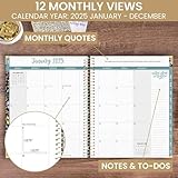 bloom daily planners HARDCOVER 2025 (8.5" x 11") Calendar Year Day Planner (January 2025) - Passion/Goal Organizer - Monthly & Weekly Inspirational Agenda Book - Be Kind