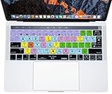 XSKN Final Cut Pro X 10 English Shortcut Keyboard Cover Skin for Touch Bar Models MacBook Pro 13 inch (A1706 A1989 A2159) MacBook Pro 15 inch (A1707 A1990) US & EU Versions