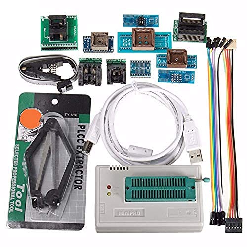 Lysee Laptop Motherboard - TL866II Plus 10 Adapters USB Notebook Professional Accessories Minipro Auto Flash Multifunction Motherboard BIOS Programmer Kit