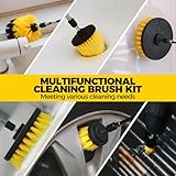 Holikme 30Pack Drill Brush Attachments Set,Scrub Pads & Sponge, Power Scrubber Brush with Extend Long Attachment All Purpose Clean for Grout, Tiles, Sinks, Car Polishing Pads