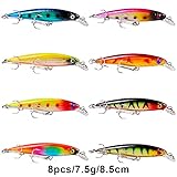 Fishing Lures Tackle Kits Hard Baits Minnow Pencil VIB Crankbaits Topwater Floating Lures Assorted Fishing Tackle Sets (007-43pcs)