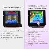 HISPEEDIDO Touch Version AMOLED OLED Laminated Screen Drop in Build in OSD RETRO PIXEL Screen Easy Install For GBC Game Boy Color,Only fits Custom Housing Shell