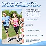 Modvel ELITE Knee Brace for Women & Men with Side Stabilizers - Patella Gel Pads Brace for Meniscus Tear for Knee Pain Support, ACL Knees Braces for Men Running, Workout, Arthritis & Joint Recovery