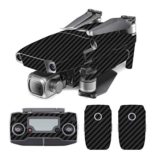 SopiGuard 3M Black Carbon Fiber Vinyl Sticker Skin for DJI Mavic 2 Pro/Zoom