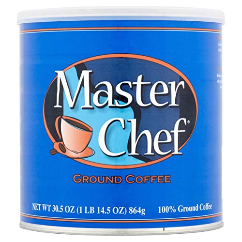 Master Chef Coffee, Medium Roast Ground, 30.5 Ounce (Pack of 6)