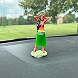 Franchise Figurine Co Dashboard Hula Doll Bobblehead | Car Accessories | Hula Girl | Hula Man | Pug | Pembroke Welsh Corgi | Boston Terrier | Yorkshire Terrier | Chihuahua (Hula Girl)