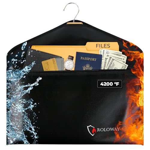 ROLOWAY Hanger Diversion Fireproof Safe, Hidden Compartment for Home & Travel, Secret Safe for Cash Hiding Under Clothes