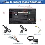 Android Car Stereo Radio Wiring Harness Kit with 16 Pin ISO Radio Harness Adapter Back Camera RCA Wire GPS Antenna Connector 4&6 Pin USB Cable