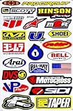 Dirt Bike Motorcycles Supercross Motocross ATV Lot 6 vinyl decals stickers D6015