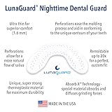 LunaGuard Nighttime Dental Guard – Comfortable Mouth Guard for Bruxism - Custom Fitted Protection for Teeth Grinding and Jaw Clenching Plus Storage Case