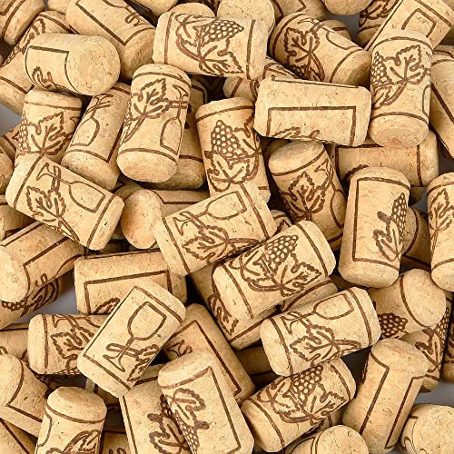 Aemygo 200 Pcs Natural Wine Corks Straight Corks Wine Stopper Decorative Crafts Corks for Bottled Wine Crafting Decor (R-1)