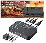 Premium HD MP4 Video Recorder with HD RCA AV Input USB Input