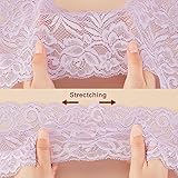 BENECREAT 22 Yards 5.9" Wide Fabric Lace Ribbon Elastic Lace Trim for Headbands Garters Wedding Bouquet Making - 22 Colors, 1 Yard Per Color