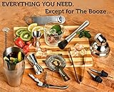 Mixology Bartender Kit: 14-Piece Cocktail Shaker Set - Bar Tool Set for Home and Professional Bartending - Martini Shaker Set with Drink Mixing Bar Tools - Exclusive Cocktail Picks and Recipes Bonus