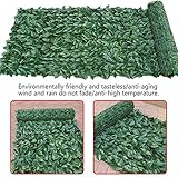 COSDACE 20"x 118" Artificial Hedges Ivy Privacy Fence Screen, Ivy Leaf Plants Wall Hanging Fake Foliage, Faux Ivy Hedges Vine Leaf Grass Wall for Patio, Garden, Backyard Outdoor Decor