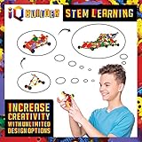 IQ BUILDER | STEM Learning Toys | Creative Construction Engineering | Fun Educational Building Toy Set for Boys and Girls Ages 3 4 5 6 7 8 9 10 Year Old | Best Toy Gift for Kids | Top Blocks Game Kit