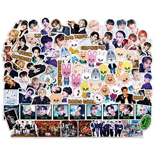 Kpop Stray Kids 91pcs Stickers Vinyl Laptop Luggage Sticker Pack for Water Bottle Phone Luggage Photo Deals Pack