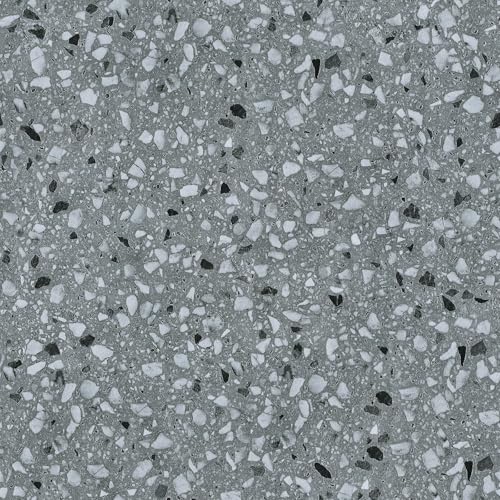 LaCheery 36 Pack 12"x12" Peel and Stick Vinyl Floor Tile Terrazzo Peel and Stick Floor Tiles Waterproof Self Adhesive Gray Granite Terrazzo Flooring Tiles for Bathroom Kitchen Flooring Tile Removable