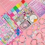 leitait Girls Toys Bracelet Making Kit -3400pcs Beads for Charm Jewelry Making Kit Supplies, Unicorn/Mermaid Crafts Birthday Christmas Gifts for Girls Ages 5 6 7 8 9 10 11 12 Years Old