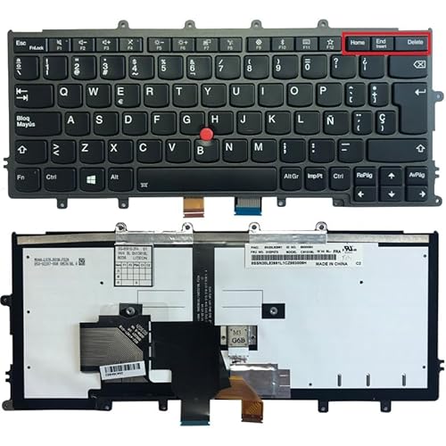 Glintique OEM New SP Spanish Laptop Keyboard for Lenovo Thinkpad X230S X240 X240S x240i X250 X260S X270 Accessories (Color : with Backlight)