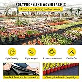 Happybuy 6.5FTx300FT Premium Weed Barrier Landscape Fabric Heavy Duty, 3OZ Woven Geotextile Fabric, High Permeability Good for Weed Blocker Gardening Mat, Driveway Fabric, Garden Weed Control Cloth