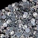 Blinginbox 14400pcs Clear SS6-SS20 5 Sizes Large Quantity Wholesale Hotfix Rhinestone Crystal Glass Strass for Garment (Crystal, SS16)