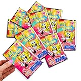 Viacom Spongebob Squarepants Mini Party Favors Set for Kids - Bundle with 24 Mini Spongebob Grab n Go Play Packs with Coloring Pages, Stickers and More (Spongebob Birthday Party Supplies)