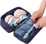 Portable Waterproof Underwear Storage Bag Travel Bra Organizer Lingerie Socks Toiletry Bag Layer Cosmetic Pouch for Women Men