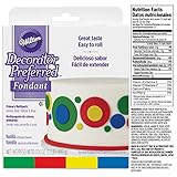 Wilton Fondant Tool Set, Intermediate, 15-Piece - White and Primary Color Fondant, Smoother, Rolling Pin,