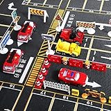 69Pcs Play Traffic Signs Street Road Signs Playset Mini Roadblocks Toyset for Safety Education Plaything