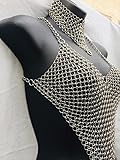 chainmail necklace aluminum chainmail top chainmail bra anodized chainmail necklace anodized aluminum chainmail bra and necklace set new chainmail top and necklace combo for women