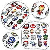 20pcs Superhero Styles Embroidered Patches,Bright Vivid Colors,Cute Sew On/Iron On Patch Applique for Backpacks,Dress,Hat,Jeans,Clothes DIY Accessories (CJYX-20PCS)