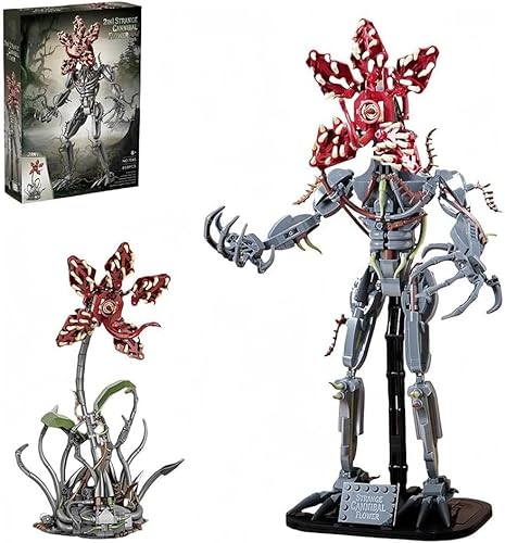 2 in 1 Horror Monster Movie Toy Set，Stranger Demogorgon Building Blocks Kits，Scream Things Gift for Friends，Compatible with Lego for Adult，858 Pcs