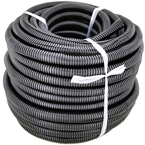 GS Power Wire Loom – 1/2 Inch x 50 Ft Split Cable Sleeves for Industrial Electrical Wires – High Temperature Cable Conduit