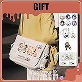 Dalicoter Genshin Impact Handbag Lyney Crossbody Bag Cute Single Shoulder Bag Adult 3D Print Anime Backpack Bag