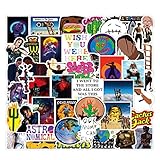 Rapper Music Stickers 50 Psc,Hip Hop Vinyl Waterproof Stickers for Personalize Laptop,Car,Motorcycle,Skateboard,Guitar,Piano,Helmet,Cool Stickers for Adults Teens Kids Hippie