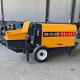 Mini Portable Concrete Pump with Concrete Mixer – Compact Trailer-Mounted Pump for Efficient Concrete Mixing and Pumping