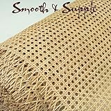 24" Width Rattan Cane Webbing Roll 7 FEET Length Hexagon Weave Pre-Woven Cane Mesh Net Open Weave Wicker Cane Webbing Rattan Sheets for Furniture, Chair, Cabinet, Ceiling