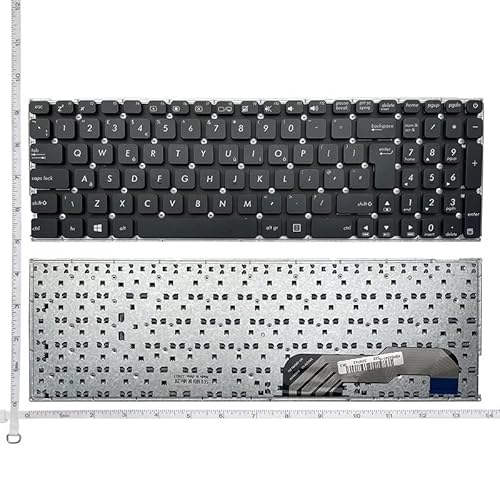 SMQMGDM Laptop Parts UK/BR/SP Spanish for Asus X541 X541U X541UA X541UV X541S X541SC X541SA X541UJ R541U R541 X541L X541S X541LA Keyboard(UK Black)