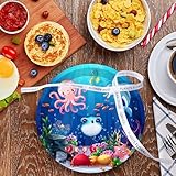 80Pcs Under the Sea Party Supplies Ocean Sea Life Party Set 7"Ocean Animal Paper Plate Ocean Napkins for Sea Horse Puffer Fish Octopus Marine Animals Theme Under The Sea Party Decorations|Serve 40