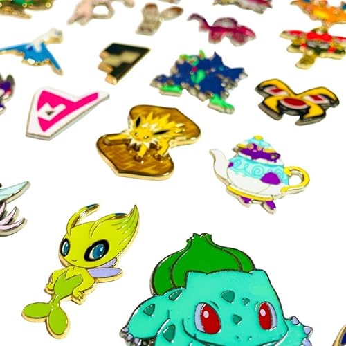 Pokemon 5 Assorted Pokemon Enamel Pins Lot – No Duplicates - Offical Pokemon TCG Pin