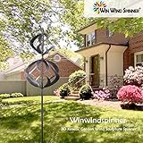 Winwindspinner Wind Spinners Outdoor Metal - Large Kinetic Wind Spinner for Yard Garden, Windmills Lawn Ornament Décor for Lawn Patio (Height 84")