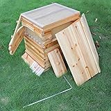 Golden Palace Bee Hive, Beehive with 7pcs Auto Super Frames, Bee House with 1pcs Super Boxes, 1pcs Brood Boxes(No Brood Frames), Bee Hives Starter Beekeeping Kits